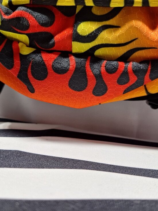 *SALE* Vibedration Hydration Backpack w/o bladder, Flames pattern, Used main image 5